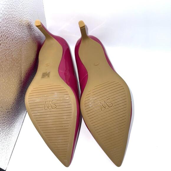 Stuart Weitzman Patent Leather Pointed Toe Pumps Hot Pink US 5B stiletto Heels - Picture 9 of 9